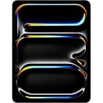 Apple iPad Pro M4 (2024), 13-inch, Wi-Fi + Cellular, 512GB with standard glass – Space Black Apple "BAE" Charm Bracelet 5
