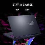 Asus ROG STRIX G17 G713PI-HX120W, AMD Ryzen 9 7940HX, 32GB RAM, 1TB SSD, 17.3 Inch FHD 144Hz, 8GB NVIDIA RTX 4070, Win11 Home, Eng-Arab Keyboard, Gray Asus "BAE" Charm Bracelet 6