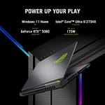 Asus ROG Strix G18 G815LW-S9033W, Intel Core Ultra 9 275HX, 32GB RAM, 1TB SSD, 18 Inch WQXGA 240Hz, 16GB NVIDIA RTX 5080, Windows 11 Home, English & Arabic Keyboard, Gray + ROG Backpack Asus "BAE" Charm Bracelet 6