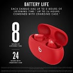 Beats Studio Buds True Wireless Noise Cancelling Earphone , Red Electronics "BAE" Charm Bracelet 6