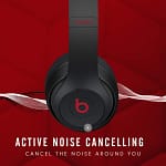 Beats Studio3 Wireless Over-Ear Headphones, Black & Red Electronics "BAE" Charm Bracelet 6