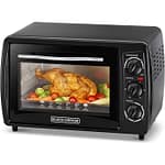 Black+Decker 19Liter Double Glass Multifunction Toaster Oven With Rotisserie For Toasting, Baking, Broiling, Black – TRO19RDG-B5 Household "BAE" Charm Bracelet 5