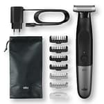 Braun Series X XT5200 Wet & Dry All-In-One Tool With 6 Attachments, Black/Silver Household "BAE" Charm Bracelet 5