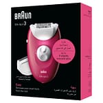 Braun Silk-Epil 3, Easy Hair Removal Device, Wet & Dry Epilator – SE 3032 Household "BAE" Charm Bracelet 6