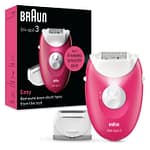 Braun Silk-Epil 3, Easy Hair Removal Device, Wet & Dry Epilator – SE 3032 Household "BAE" Charm Bracelet 4