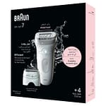 Braun Silk-Epil 7, Hair Removal Device, Wet & Dry Epilator – SE 7041 Household "BAE" Charm Bracelet 6