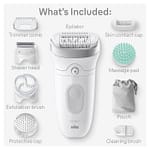 Braun Silk-Epil 7 SkinSpa, Hair Removal Device, Wet & Dry Epilator – SE 7081 Household "BAE" Charm Bracelet 5