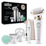Braun Silk-Epil 9 Flex SkinSpa, Hair Removal Device, Wet & Dry Epilator – SES 9681 3D Household "BAE" Charm Bracelet 4
