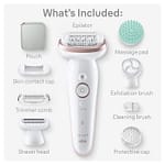 Braun Silk-Epil 9 SkinSpa, Hair Removal Device, Wet & Dry Epilator – SES 9080 Household "BAE" Charm Bracelet 5