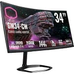 Cooler Master GM34-CW 34 Inch WQHD VA 144 Hz 1ms Gaming Monitor – CMI-GM34-CW Gaming Monitors "BAE" Charm Bracelet 6