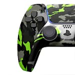 Customized Sony Dual Sense Gaming Controller For Ps5 & Ps5 Slim – Camouflage Neon Green New 2024 Design Controllers "BAE" Charm Bracelet 5