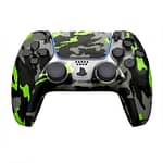 Customized Sony Dual Sense Gaming Controller For Ps5 & Ps5 Slim – Camouflage Neon Green New 2024 Design Controllers "BAE" Charm Bracelet 4