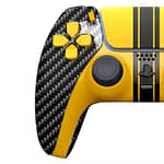 Customized Sony Dual Sense Gaming Controller For Ps5 & Ps5 Slim – Carbon Fiber New 2024 Design Controllers "BAE" Charm Bracelet 5
