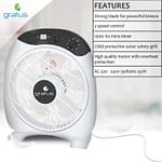 Gratus 12 Inch Electric Box Fan, With 2 Years Warranty, Model- GRBF12FTBM Fans & Air Purifier "BAE" Charm Bracelet 5
