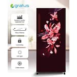 Gratus Direct Cool Single Door Refrigerator (Red Opal), 1 Year Full & 5 Years Compressor Warranty, Model- GDCR276RHI Household "BAE" Charm Bracelet 5
