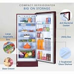 Gratus Direct Cool Single Door Refrigerator (Red Opal), 1 Year Full & 5 Years Compressor Warranty, Model- GDCR276RHI Household "BAE" Charm Bracelet 6
