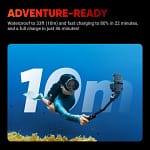 Insta360 Ace Pro – Waterproof Action Camera, Flagship 1/1.3" Sensor and AI Noise Reduction, 4K120fps, 2.4" Flip Screen & Advanced AI Features Electronics "BAE" Charm Bracelet 6