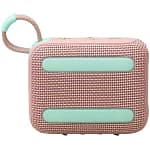 JBL Go 4 Ultra, Portable Bluetooth Speaker, Pink Bluetooth Speakers "BAE" Charm Bracelet 5