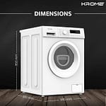 Krome 8.0kg Front Loading Washing Machine White, Model: KR-WFL80SI Household "BAE" Charm Bracelet 5