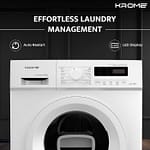 Krome 8.0kg Front Loading Washing Machine White, Model: KR-WFL80SI Household "BAE" Charm Bracelet 6
