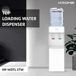 Krome Top Loading Water Dispenser, Hot And Cold Water 2 Taps, Floor Standing, SUS 304 Tank, White, KR-WDTL 2TW Household "BAE" Charm Bracelet 6