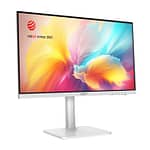 MSI LED MD2412PW 24 Inch FHD 1920 x 1080 Monitor, 1MS, 100Hz, HDMI, USB-C White – 9S6-3PA59H-094 Gaming Monitors "BAE" Charm Bracelet 5
