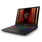 MSI Vector 16 HX AI A2XWHG 9S7-15M352-009, Intel Core Ultra 9 275HX, 32GB RAM, 1TB SSD, 16 Inch QHD+ IPS 240Hz, 12GB NVIDIA RTX5070Ti, Windows 11 Home, English & Arabic Keyboard, Cosmos Gray Laptops "BAE" Charm Bracelet 5