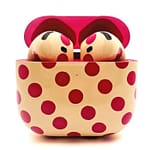 Merlin Craft Customized Apple Airpods 4 ANC Pink Polka Apple Products "BAE" Charm Bracelet 4