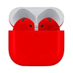 Merlin Craft Customized Apple Airpods 4 ANC Red Glossy Apple Products "BAE" Charm Bracelet 4