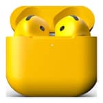 Merlin Craft Customized Apple Airpods 4 ANC Yellow Bold Apple Products "BAE" Charm Bracelet 5