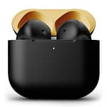 Merlin Craft Customized Apple Airpods 4 Combo Black Gold Apple Products "BAE" Charm Bracelet 4