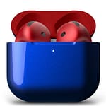 Merlin Craft Customized Apple Airpods 4 Combo Red Blue Apple Products "BAE" Charm Bracelet 4