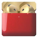 Merlin Craft Customized Apple Airpods 4 Combo Red Gold Apple Products "BAE" Charm Bracelet 4