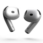 Merlin Craft Customized Apple Airpods 4 Metallic Silver Apple Products "BAE" Charm Bracelet 6