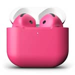 Merlin Craft Customized Apple Airpods 4 Neon Pink Apple Products "BAE" Charm Bracelet 4