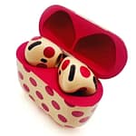 Merlin Craft Customized Apple Airpods 4 Pink Polka Apple Products "BAE" Charm Bracelet 5
