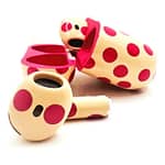 Merlin Craft Customized Apple Airpods 4 Pink Polka Apple Products "BAE" Charm Bracelet 6