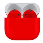 Merlin Craft Customized Apple Airpods 4 Red Glossy Apple Products "BAE" Charm Bracelet 4