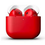 Merlin Craft Customized Apple Airpods 4 Red Matte Apple Products "BAE" Charm Bracelet 4