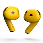 Merlin Craft Customized Apple Airpods 4 Yellow Bold Apple Products "BAE" Charm Bracelet 6