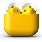Merlin Craft Customized Apple Airpods 4 Yellow Matte Apple Products "BAE" Charm Bracelet 4