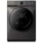 Midea 10KG Front Load Smart Washing Machine With Lunar Dial, 1400 RPM, 14 Programs, Fully Automatic Washer, Digital LED Display, BLDC Inverter, Steam Care, Wi-Fi Connectivity, Titanium Household "BAE" Charm Bracelet 4