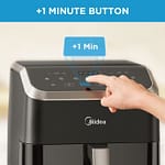 Midea Air Fryer With Digital Touch Control, 7L Fryer "BAE" Charm Bracelet 6