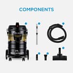 Midea Drum Vacuum Cleaner 2200 Watts, 23 Liters Ultra Large Tank Dust Capacity With Adjustable Tube, Removable & Washable Filter, Rug-Floor Nozzle, Blower Function Household "BAE" Charm Bracelet 5