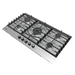 Midea Gas Hob 90 cm 5 Burners Stainless Steel, Hob With Safety, 90SQ005 Gas & Stove "BAE" Charm Bracelet 4