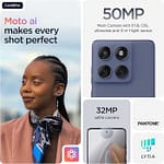 Motorola Edge 60 Fusion 5G 256GB 12GB RAM Pantone Slipstream Dual Sim Smartphone Mobiles "BAE" Charm Bracelet 6