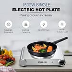 Nikai Single Hot Plate – 1500W Power, Adjustable Thermostat, Overheat Protection, Die Cast Iron Hotplates, Power indicator light, Stainless Steel Body, Easy Control – NKTOE4N2 Gas & Stove "BAE" Charm Bracelet 3