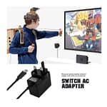 Nintendo AC Adapter For Nintendo Switch & Pro Controller, Black Gaming & Consoles "BAE" Charm Bracelet 5