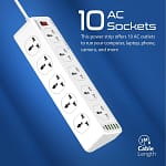 Promate Power Strip with USB Charging Ports, POWERMATRIX-3M.UK Chargers & Power Supplies "BAE" Charm Bracelet 6