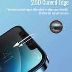 Promate Spyshield-I13PRO Matte Privacy Screen Protector for iPhone 13, Black Electronics "BAE" Charm Bracelet 6